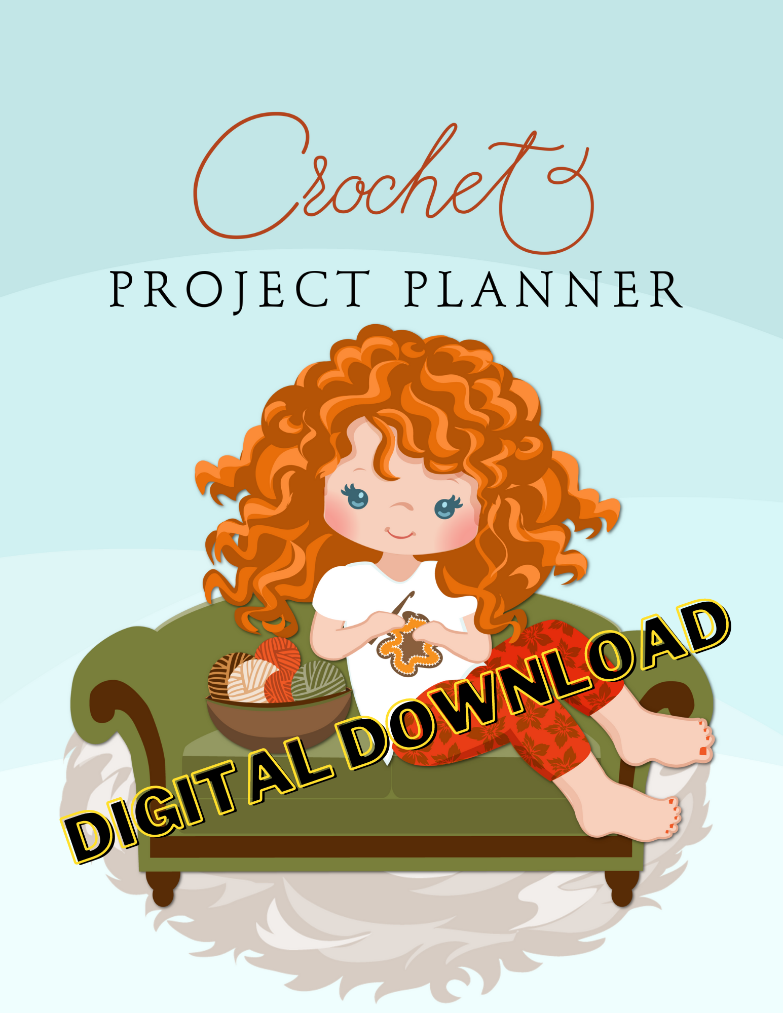 free printable crochet project planner